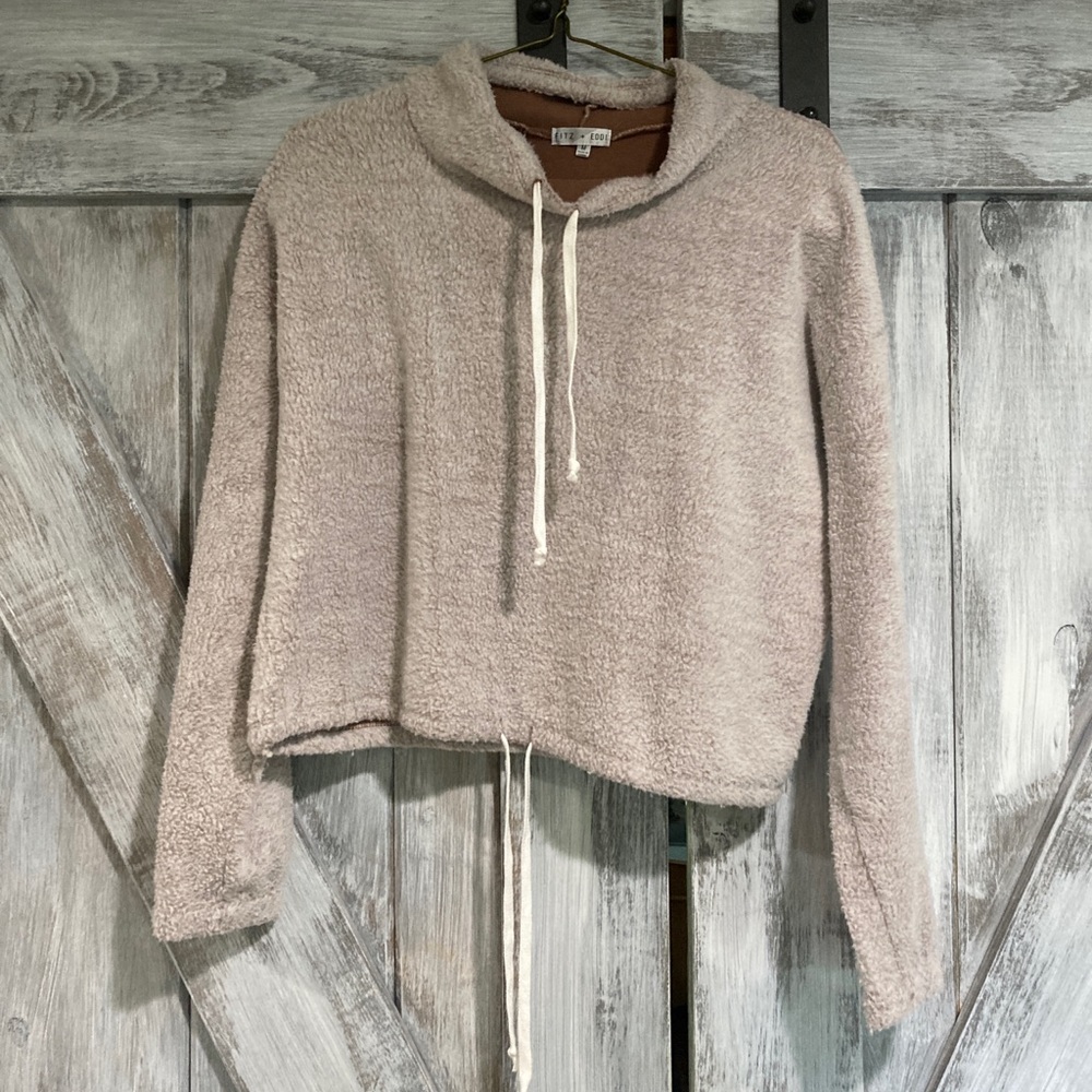 Light tan/cream super soft cropped sweater